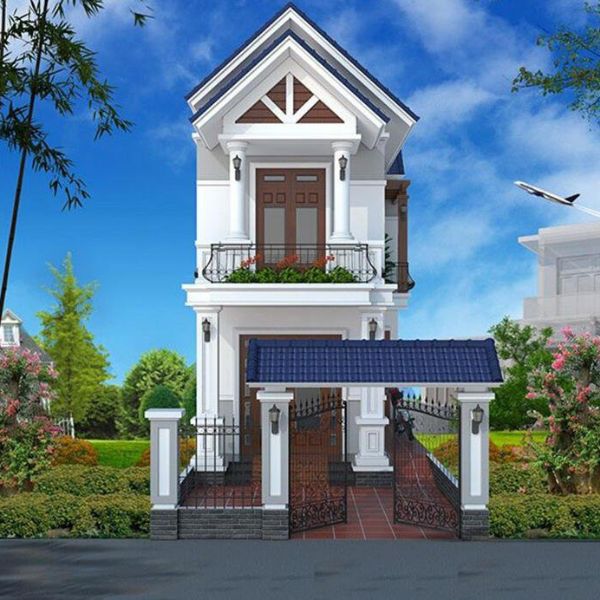 nhà mặt tiền 5m 2 tầng